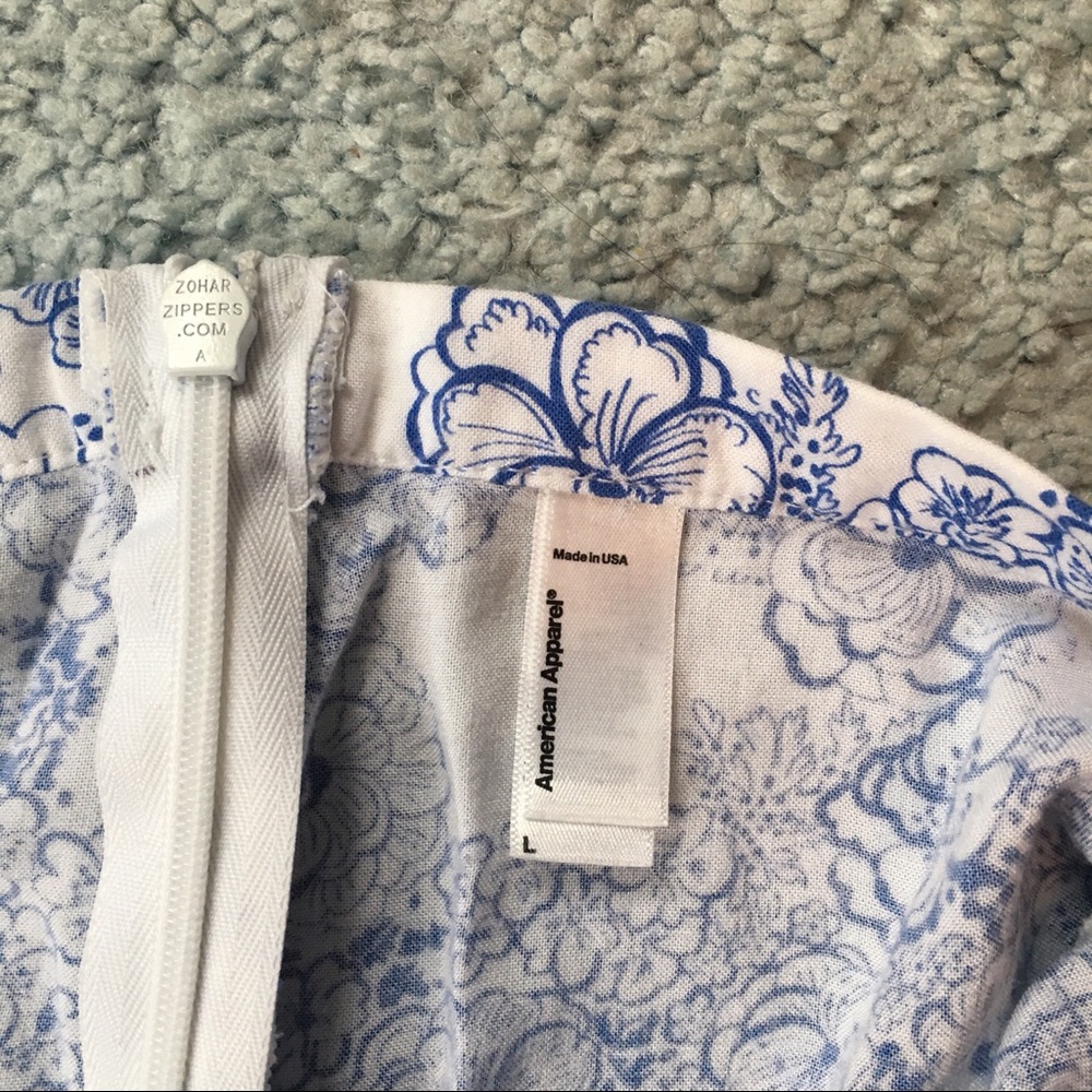 chinese floral print american apparel skirt - Picture 2 of 2